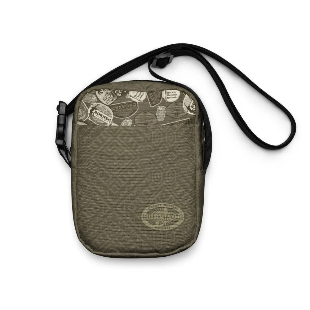 Survivor Pattern Crossbody Bag