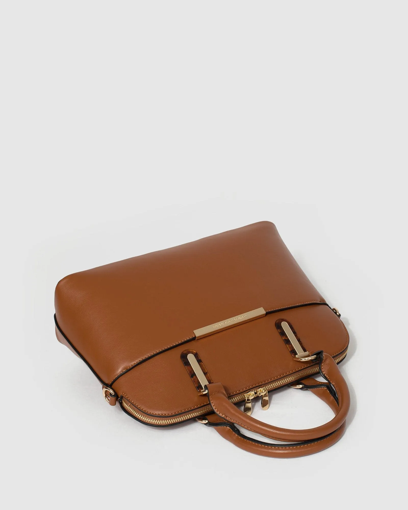 Tan Zion Plate Med Tote Bag