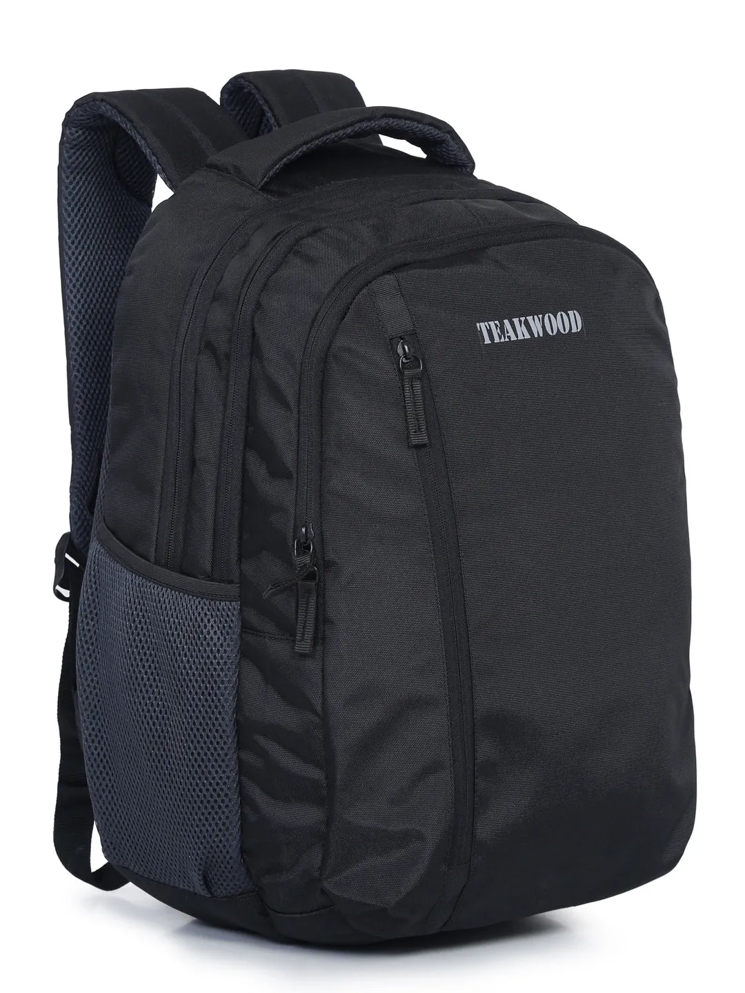 Teakwood Genuine Polyester Backpack - Black