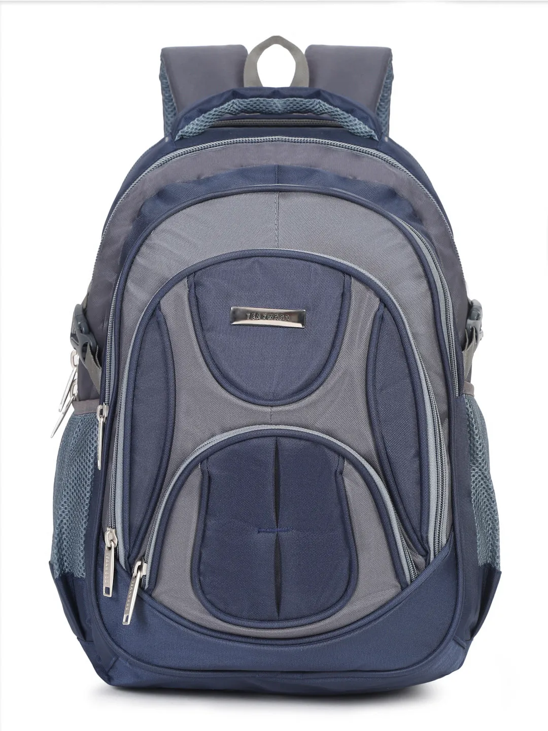 Teakwood Leather Unisex Solid Navy Blue 34L Medium Backpack