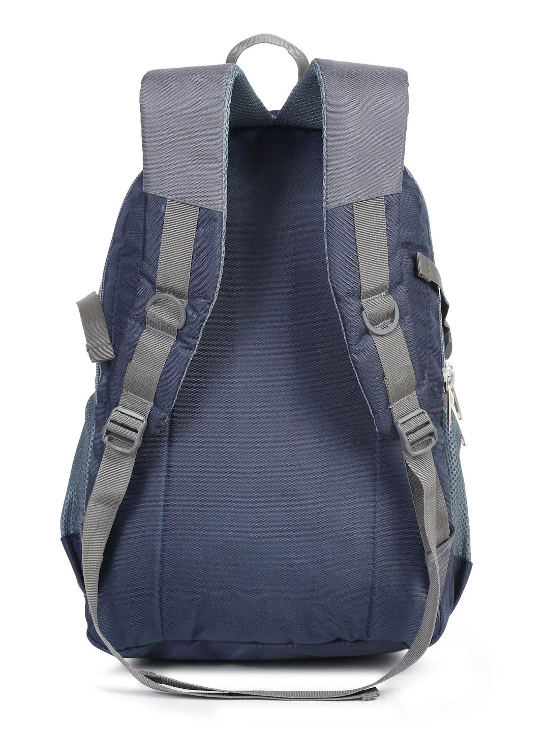 Teakwood Leather Unisex Solid Navy Blue 34L Medium Backpack