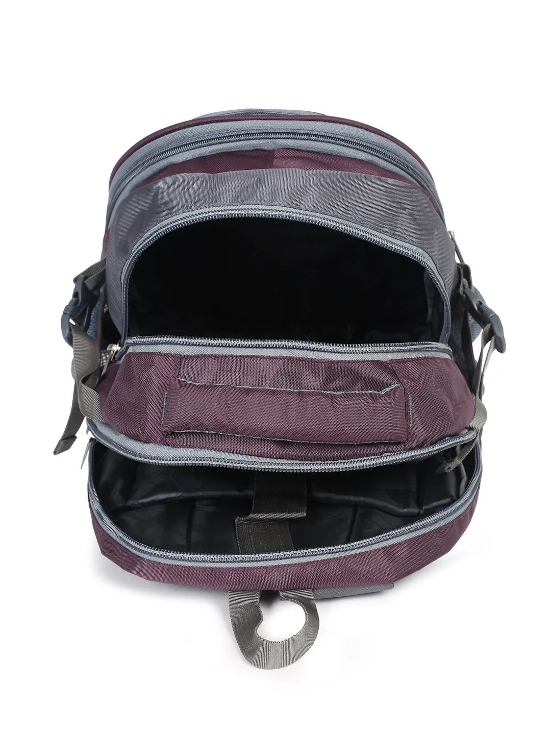 Teakwood Leather Unisex Solid Purple 34L Medium Backpack