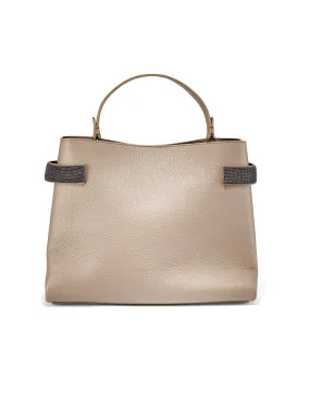 Textured Leather Monili Tote