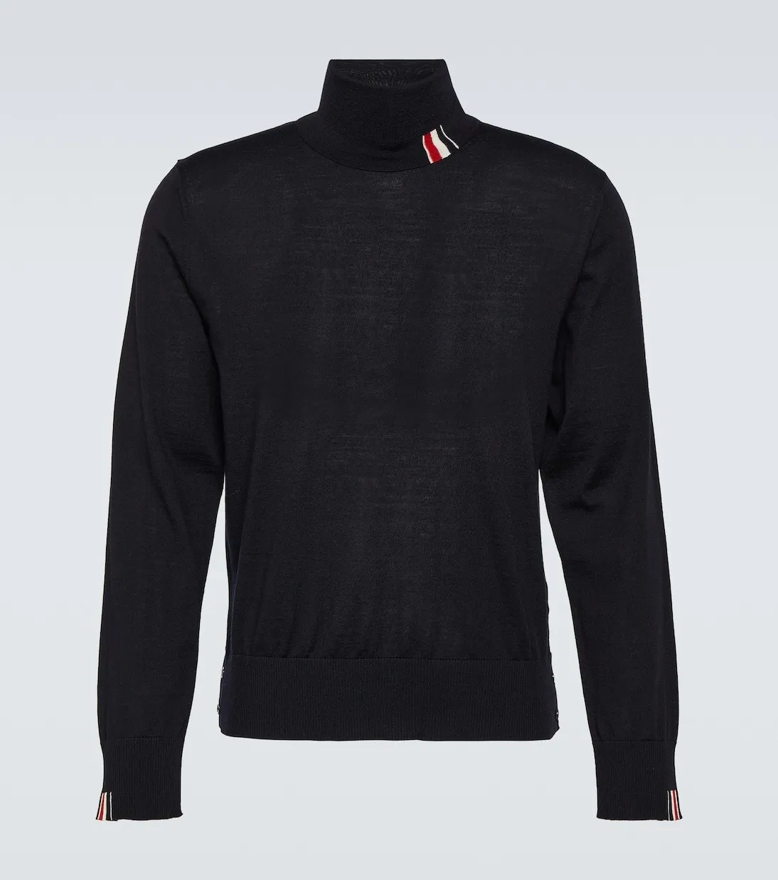 THOM BROWNE  |Wool Nylon Long Sleeves Plain Logo Designers Tops