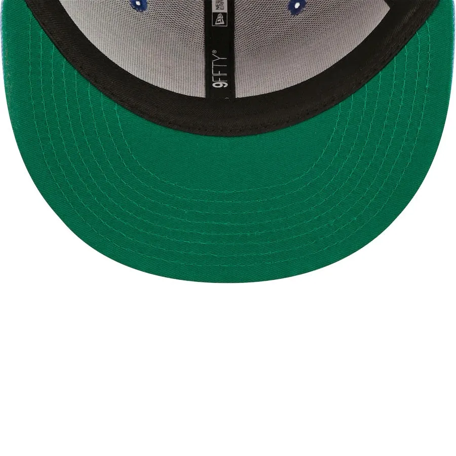 Toronto Blue Jays Cooperstown Green Bottom Light Blue Letter Arch 9Fifty Snapback Cap | Back Word Arch Royal Blue 9Fifty