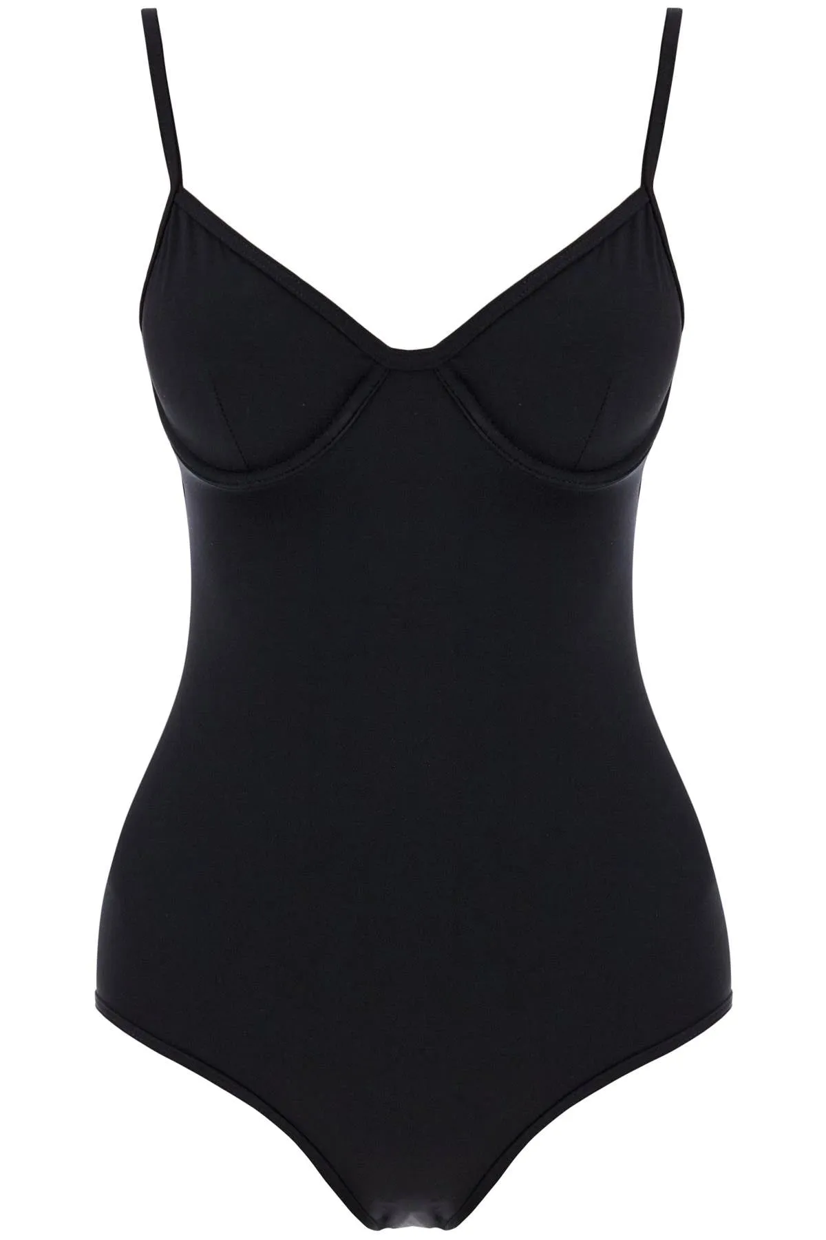 Toteme One Piece Swimsuit With Under   Black