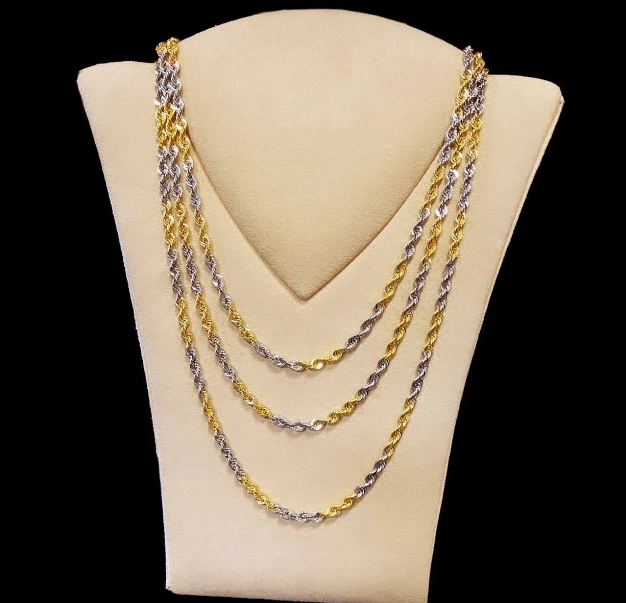 Two colours rope chain MC143