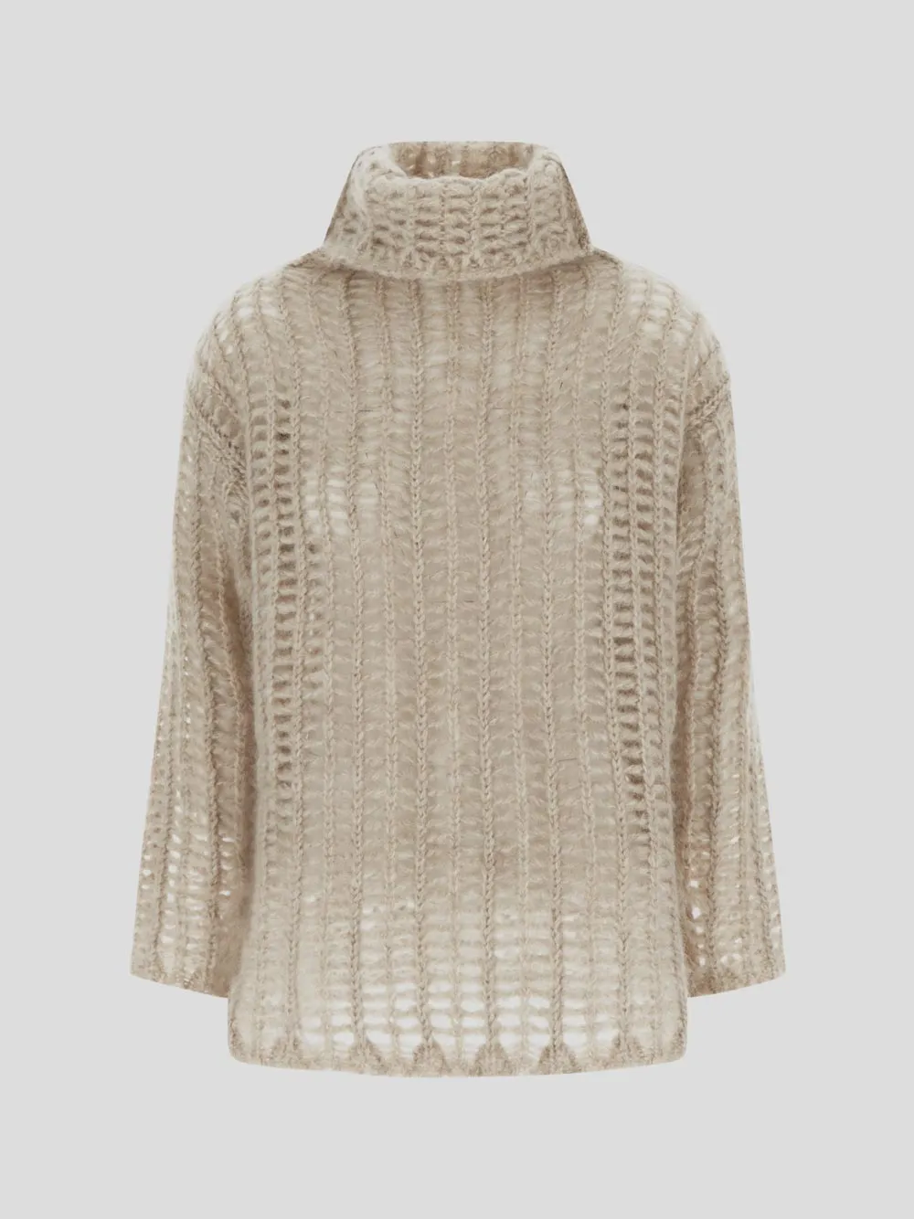 Uma Wang Open-Knit Turtleneck Jumper