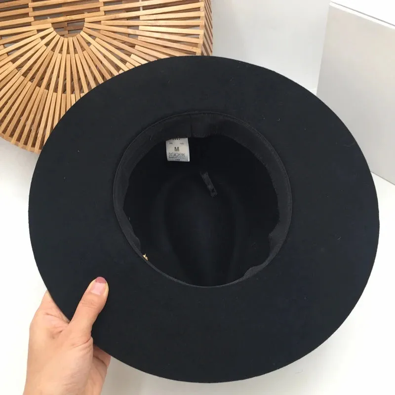 Unisex Black American Fashion Tide Restoring Ancient Way Fedora Hat