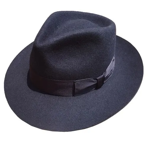 Unisex Classic Solid Wool Gangster Mobster Michael Jackson Fedora Hat