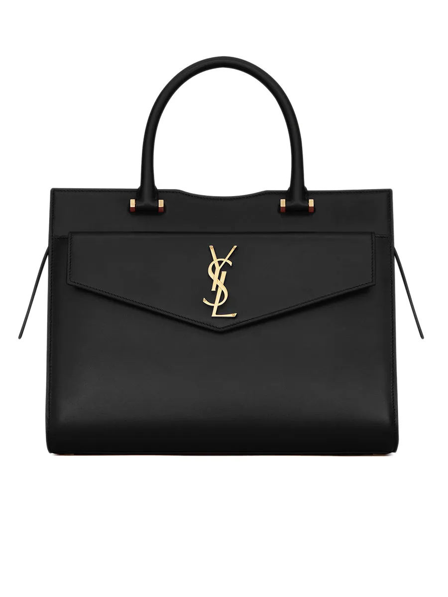 Uptown Medium Tote in Box Saint Laurent Leather