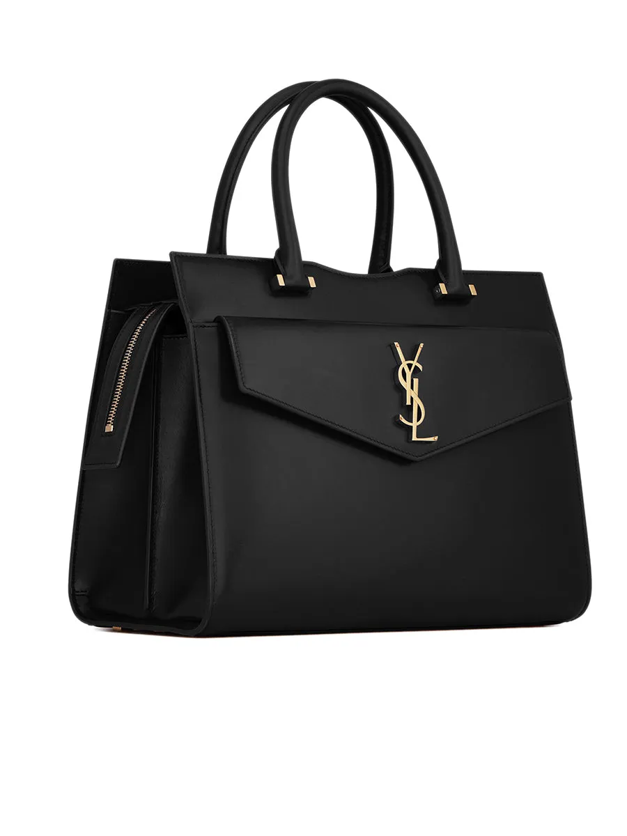 Uptown Medium Tote in Box Saint Laurent Leather