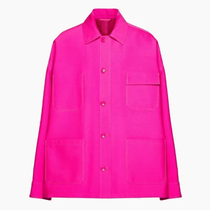 VALENTINO  |Wool Silk Long Sleeves Plain Cotton Oversized Luxury Shirts