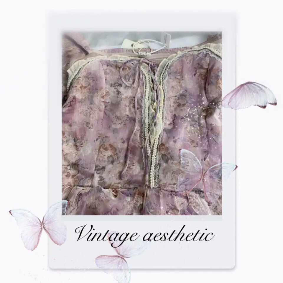 Venus Rainglow Vintage-Floral Princess Dress