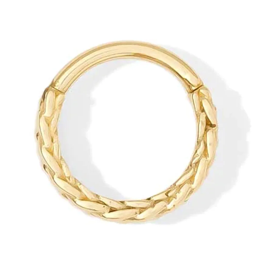 Verona Hinge Ring / Clicker in Gold