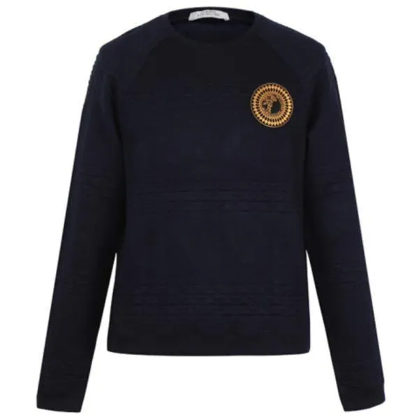 VERSACE  |Crew Neck Long Sleeves Logo Luxury Sweatshirts