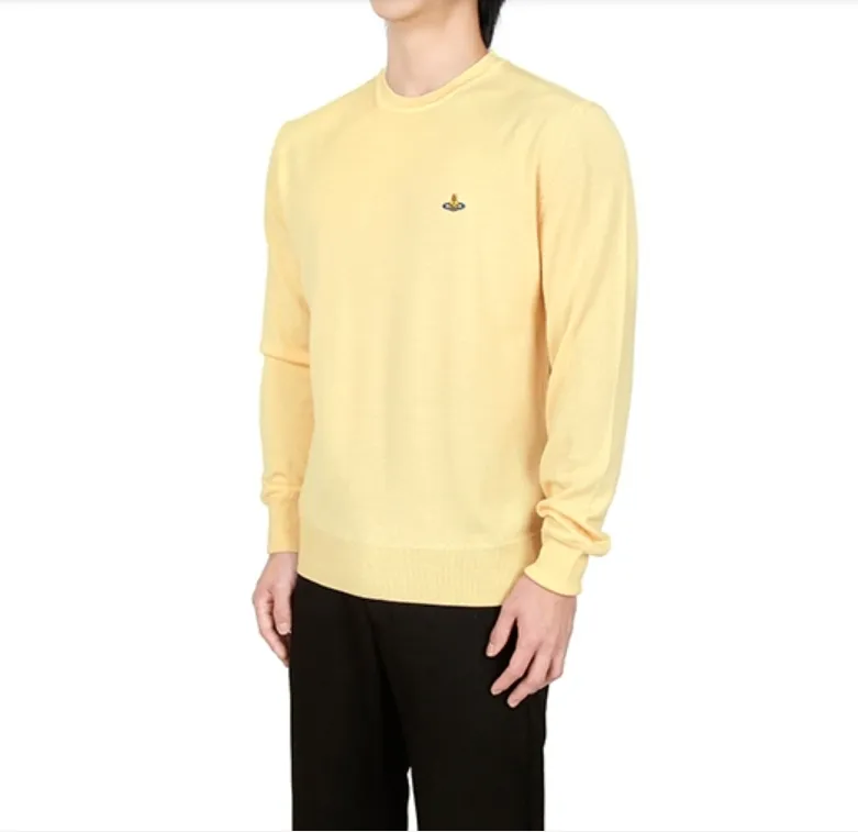 Vivienne Westwood  |Crew Neck Wool Long Sleeves Logo Sweaters