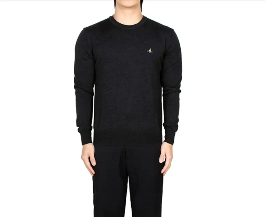 Vivienne Westwood  |Crew Neck Wool Long Sleeves Logo Sweaters