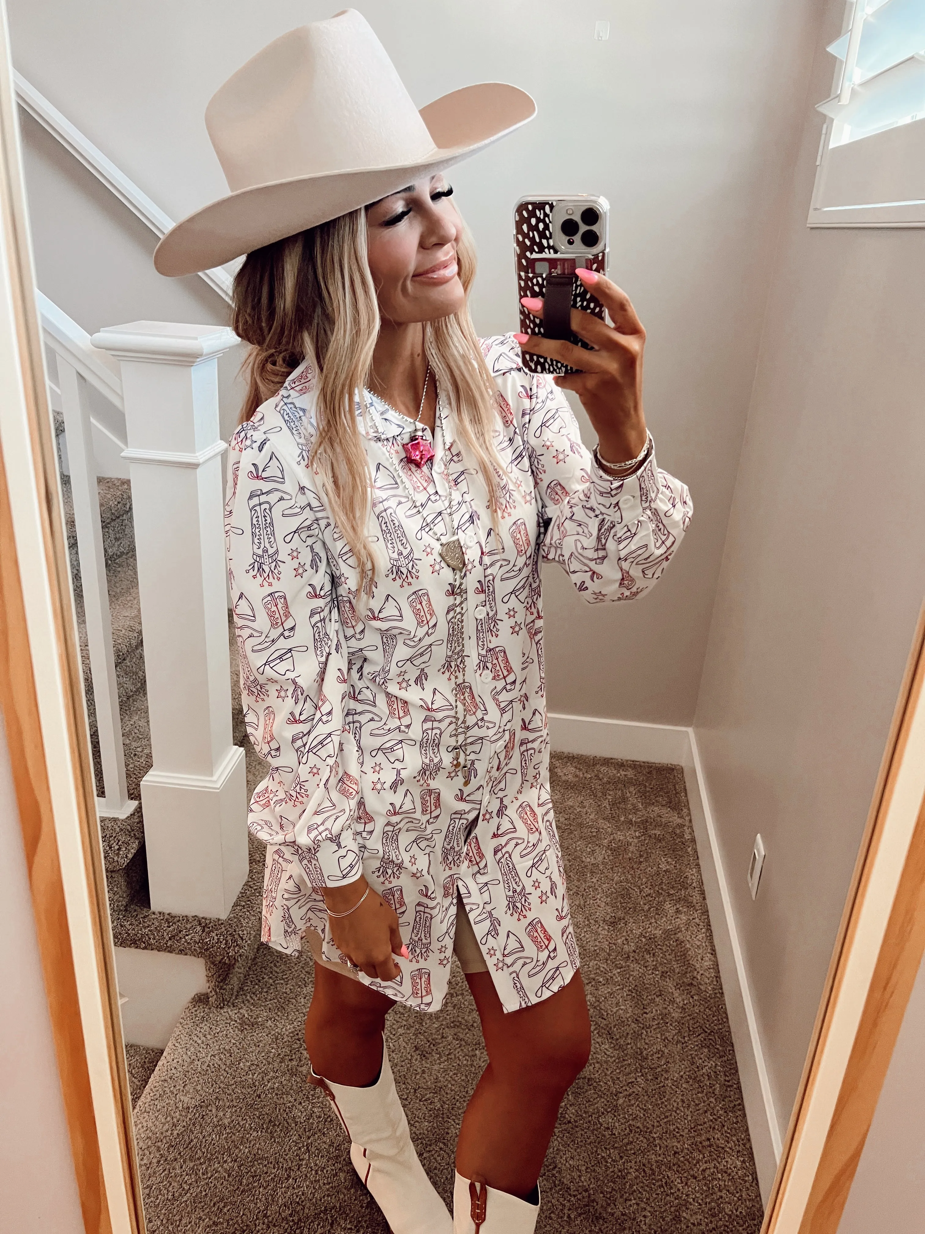 Western Vibe Shirt Dress