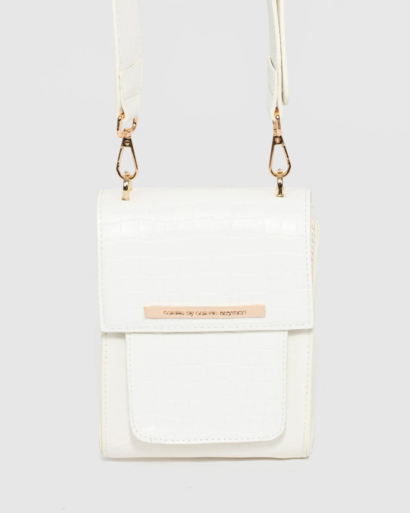 White Lakeisha Mobile Crossbody Bag