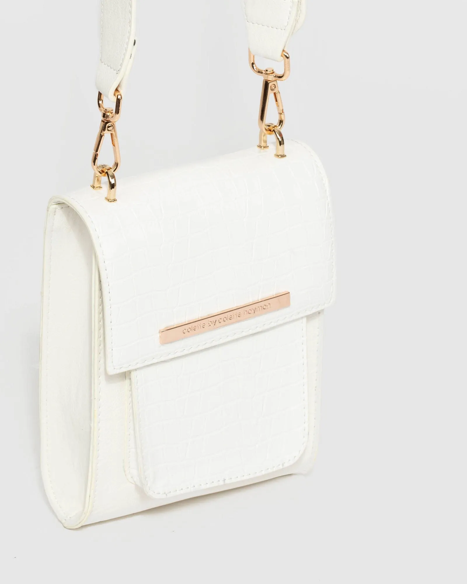 White Lakeisha Mobile Crossbody Bag