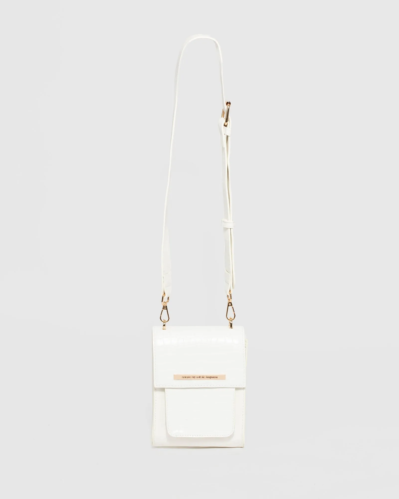 White Lakeisha Mobile Crossbody Bag