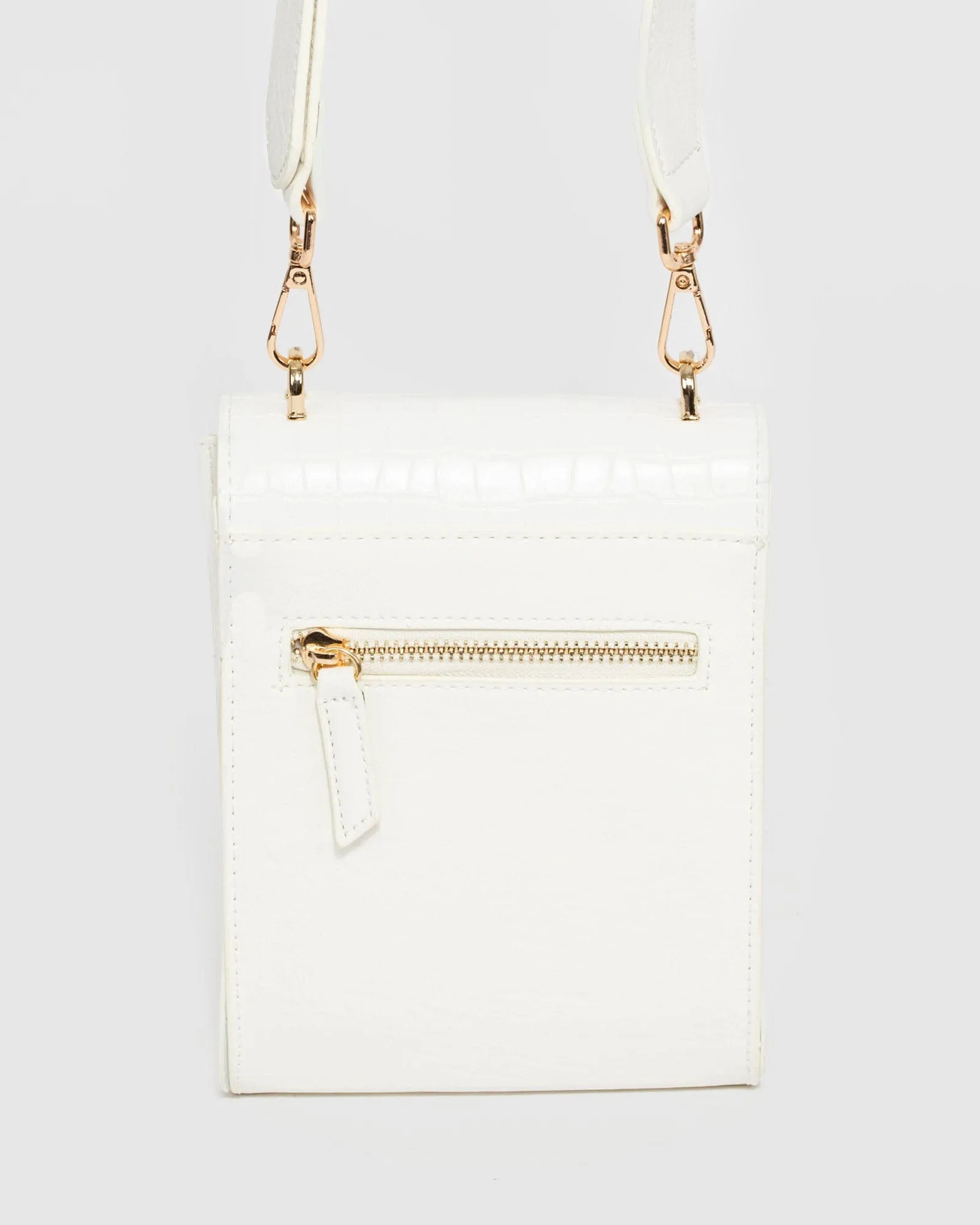 White Lakeisha Mobile Crossbody Bag