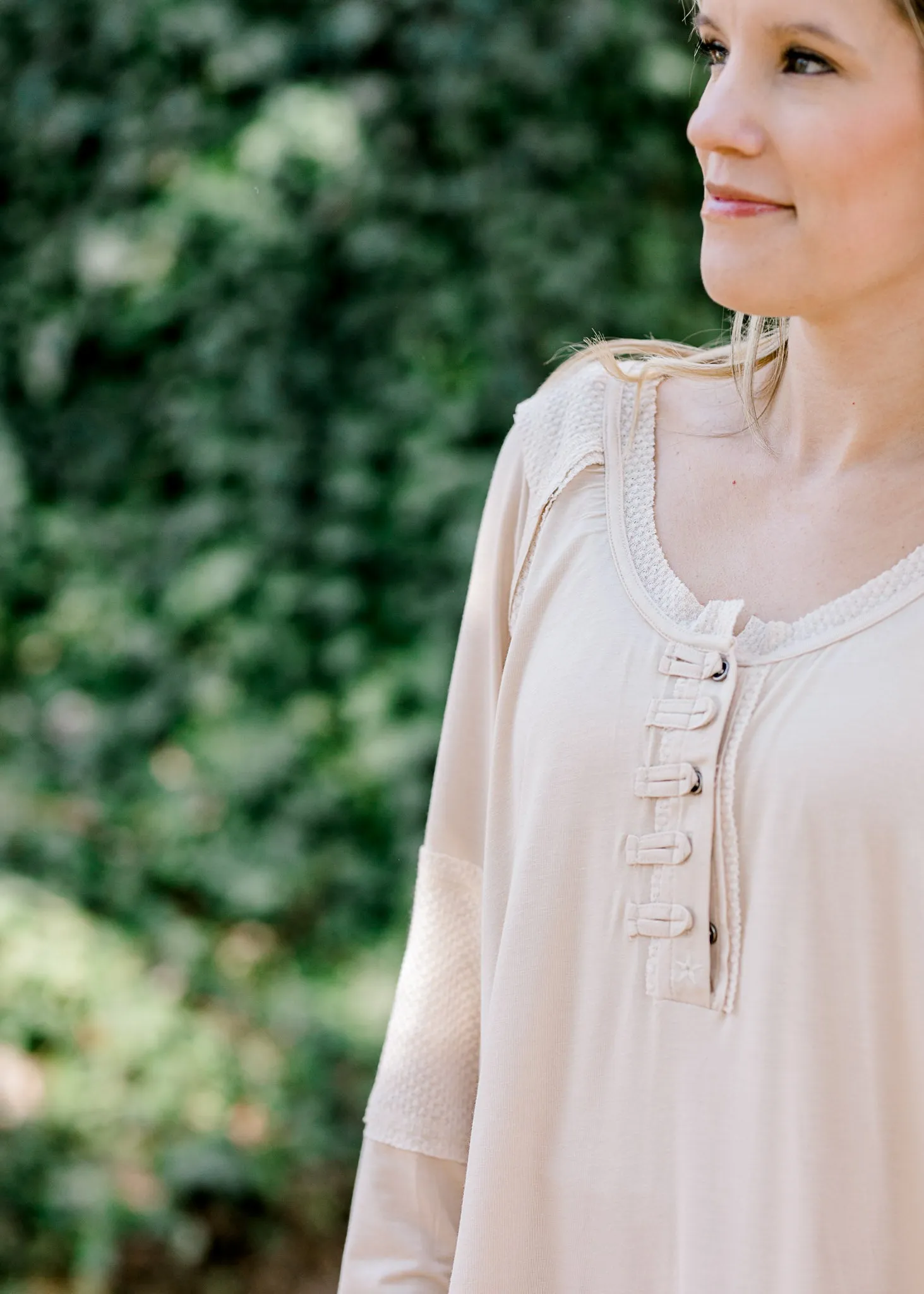 X Creamy Detail Top