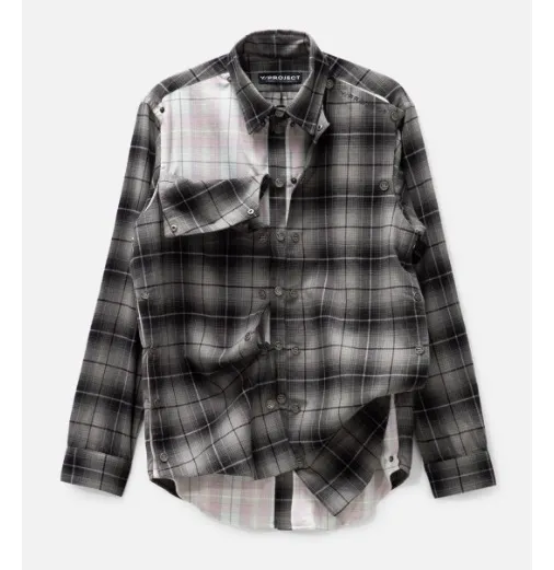 Y PROJECT  |Other Plaid Patterns Long Sleeves Cotton Shirts