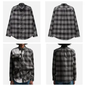 Y PROJECT  |Other Plaid Patterns Long Sleeves Cotton Shirts