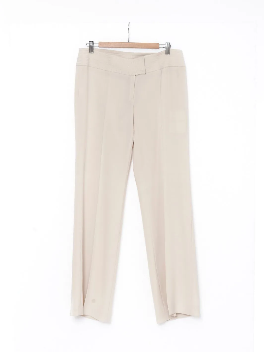 Y2K Ter et Bantine ivory-colored palazzo pants