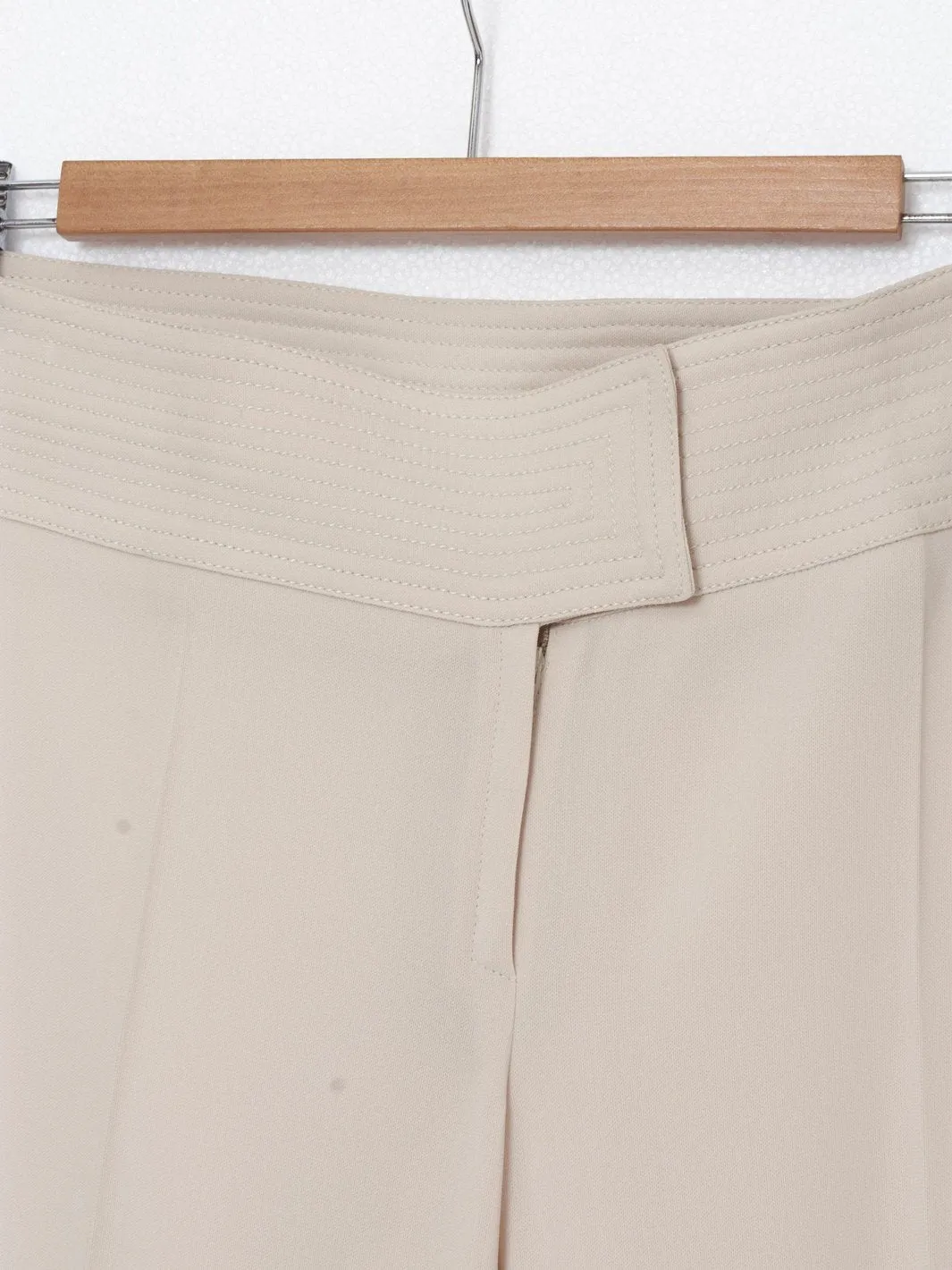 Y2K Ter et Bantine ivory-colored palazzo pants