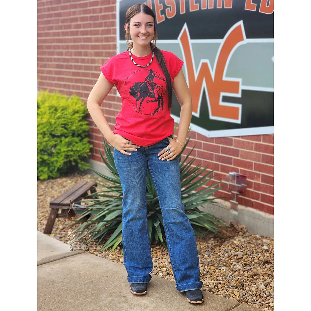 Yee-Haw Red  Rodeo Tee