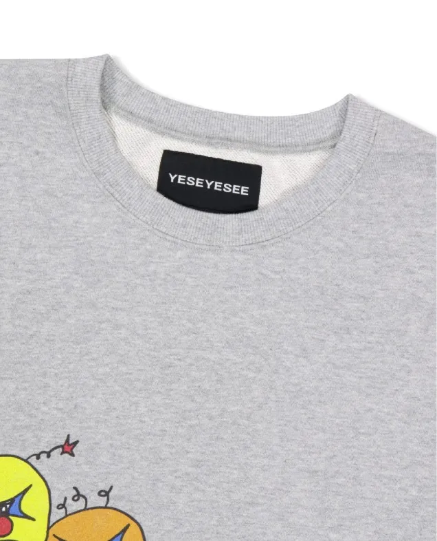 YESEYESEE  |U-Neck Long Sleeves Cotton Sweatshirts