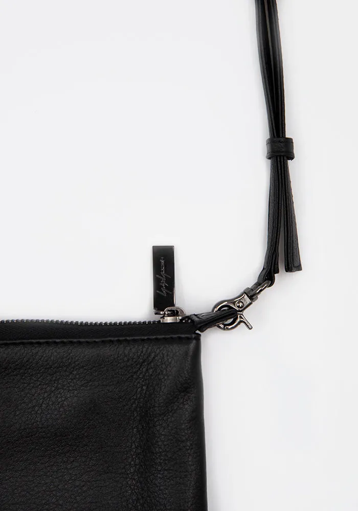 YOHJI YAMAMOTO DISCORD DA-I96-790 TRIPLE CLUTCH SHOULDER BAG BLACK