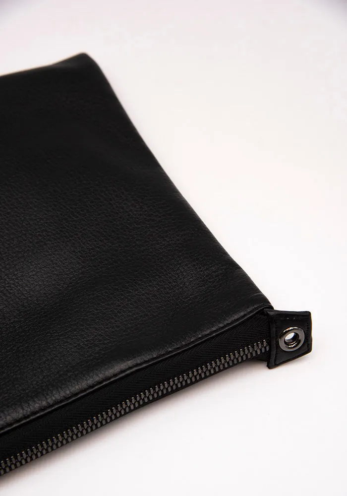 YOHJI YAMAMOTO DISCORD DA-I96-790 TRIPLE CLUTCH SHOULDER BAG BLACK