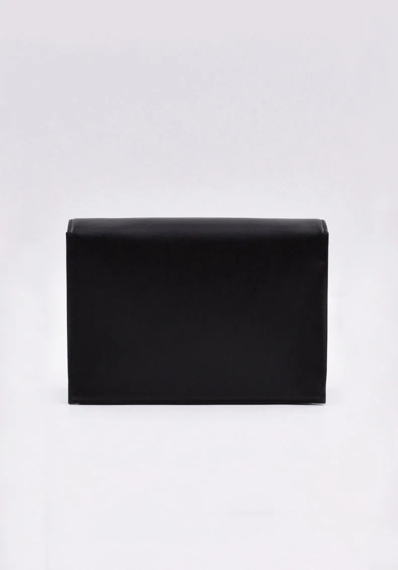 YOHJI YAMAMOTO DISCORD DX-I09-707 QUADERNA SMALL CLUTCH BLACK